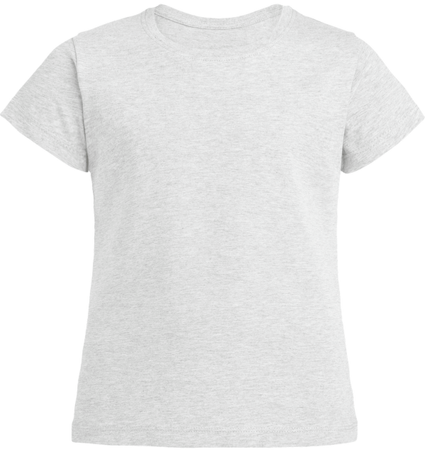 T shirt fille mini stella draws face Heather Ash