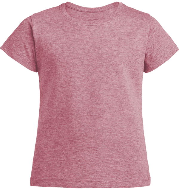 T shirt fille mini stella draws face Heather Cranberry