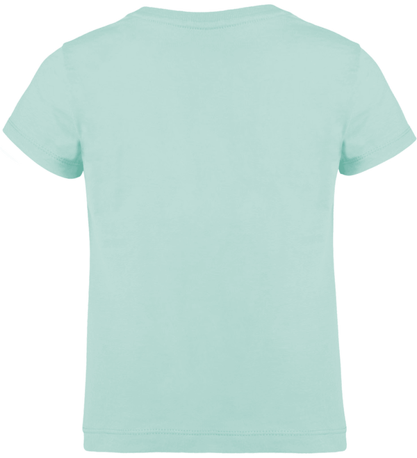 T shirt fille mini stella draws dos Caribbean Blue