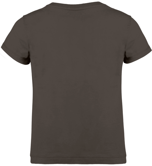 T shirt fille mini stella draws dos Anthracite