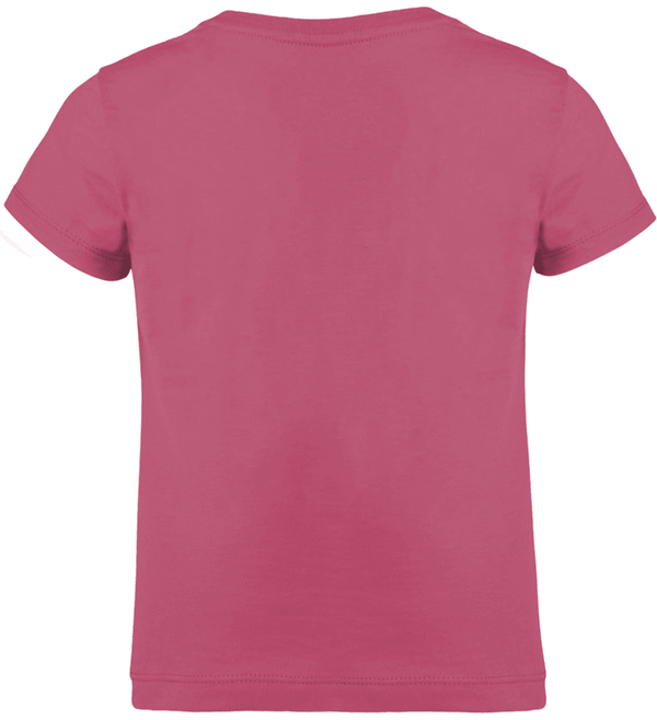 T shirt fille mini stella draws dos Camelia Pink