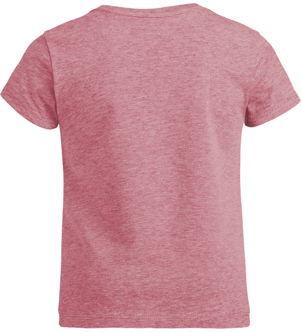 T shirt fille mini stella draws dos Heather Cranberry