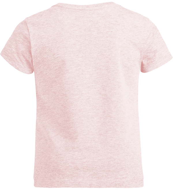 T shirt fille mini stella draws dos Cream Heather Pink