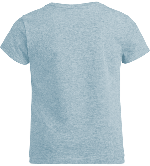 T shirt fille mini stella draws dos Heather Ice Blue