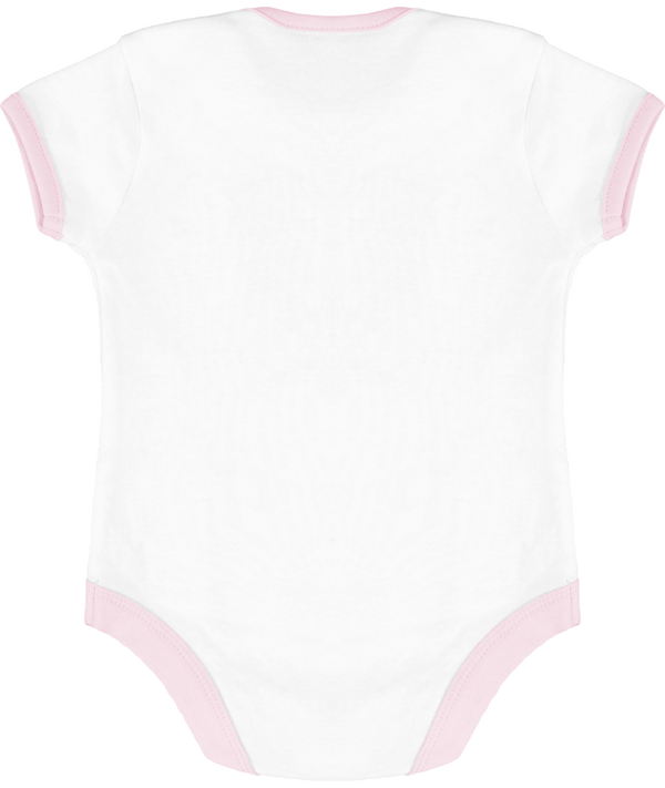 Body bebe contraste dos White / Pale Pink