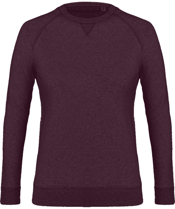 Sweat col rond femme stella trips face Heather Grap Red