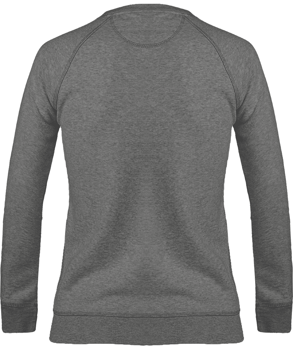 Sweat col rond femme stella trips dos Mid Heather Grey