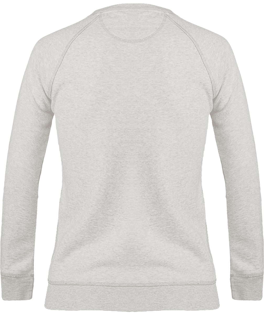 Sweat col rond femme stella trips dos Cream Heather Grey