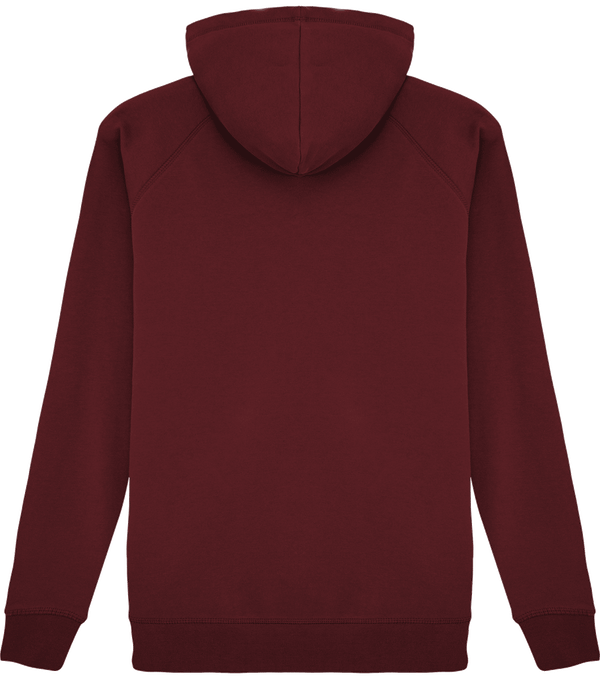 Sweat capuche unisexe stanley base dos Burgundy