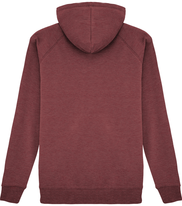 Sweat capuche unisexe stanley base dos Heather Cranberry
