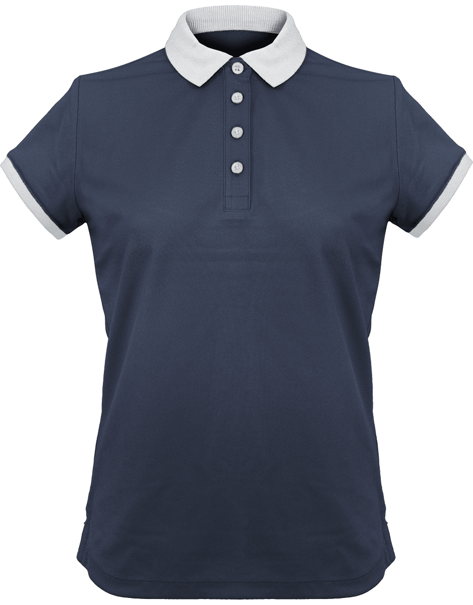 Women's Sports Polo | Feminine And Elegant Sporty Navy / White