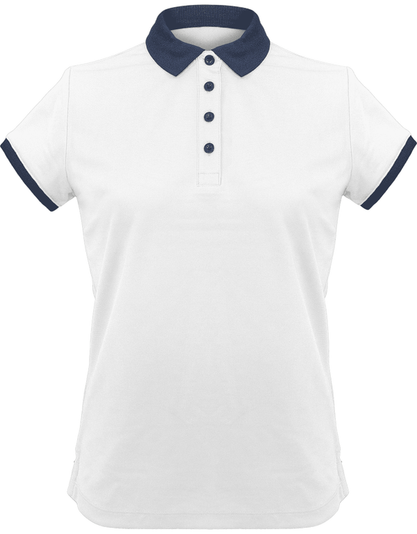 Polo De Sport Femme | Féminin Et Élégant  White / Sporty Navy