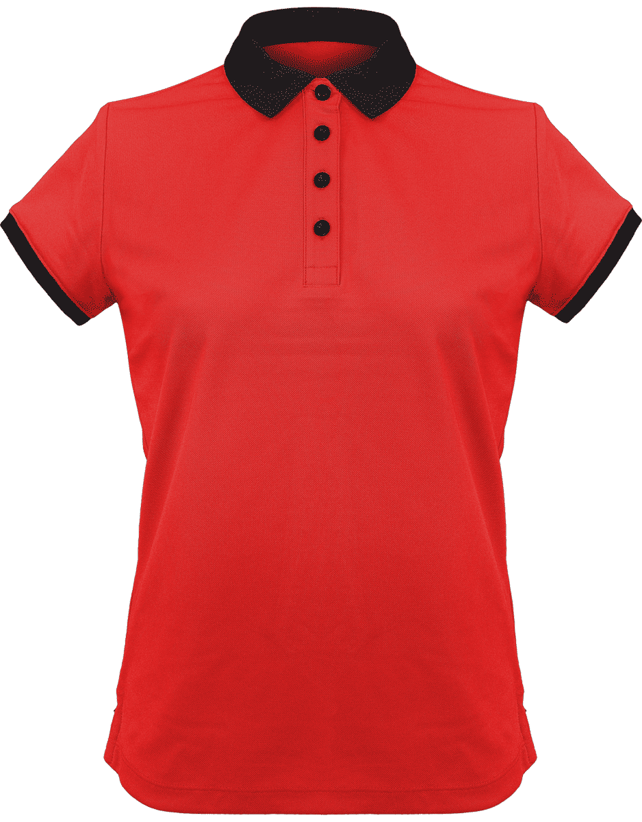 Women's Sports Polo | Feminine And Elegant Red / Black