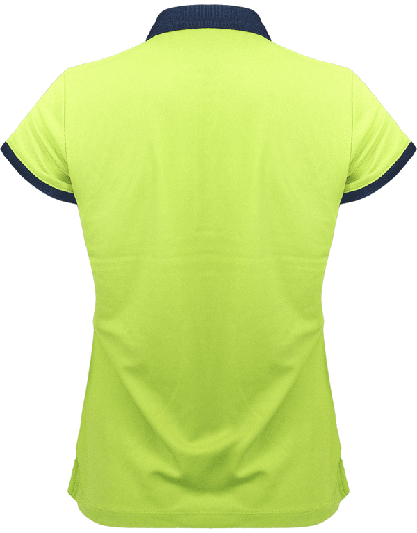 Women's Sports Polo | Feminine And Elegant Lime / Sporty Navy
