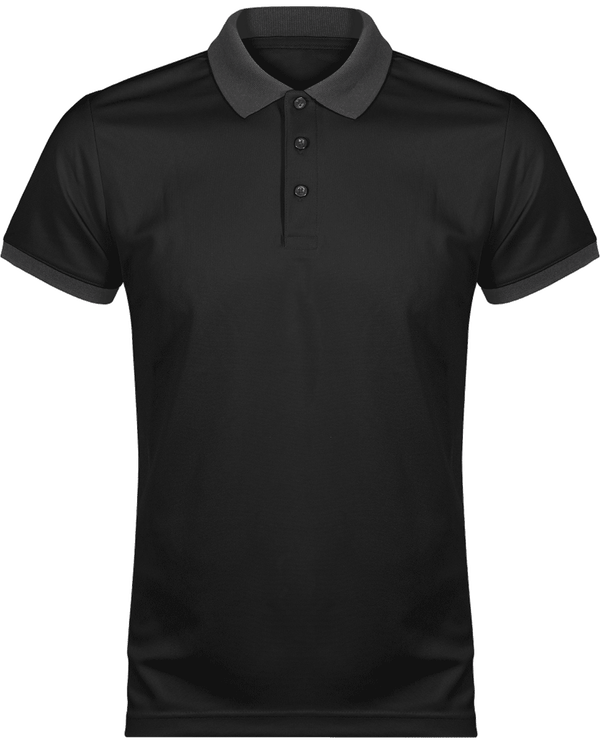 Polo Deporte Hombre | Confortable Y Cómodo Black / Sporty Grey