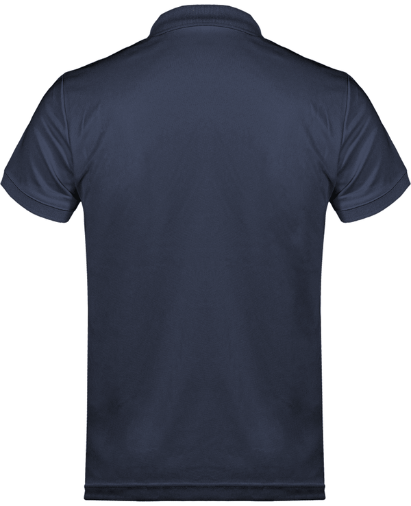 Polo pique performance homme dos Sporty Navy
