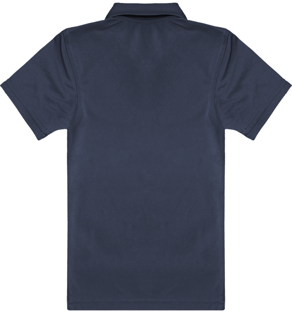 Polo sport manches courtes enfant avec galon dos Navy