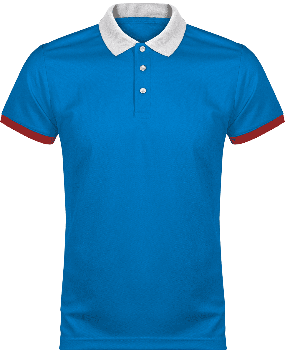 Polo Sport Homme | Confortable Et Élégant  Sporty Royal Blue / White / Red