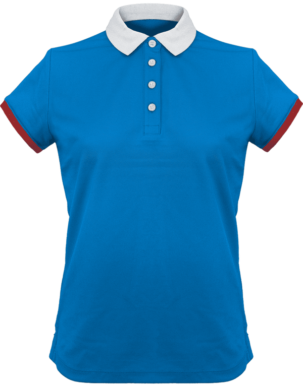 Polo De Sport Femme | Féminin Et Élégant  Sporty Royal Blue / White / Red