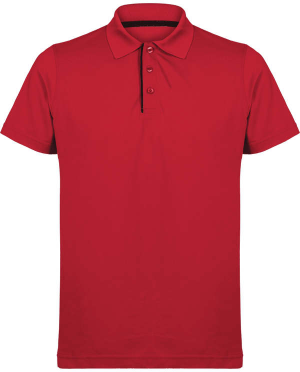 Polo Hombre Personalizado | Bordado E Impresión Red / Black