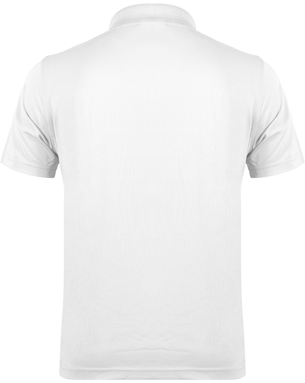 Polo maille piquee sport manches courtes dos White / Silver