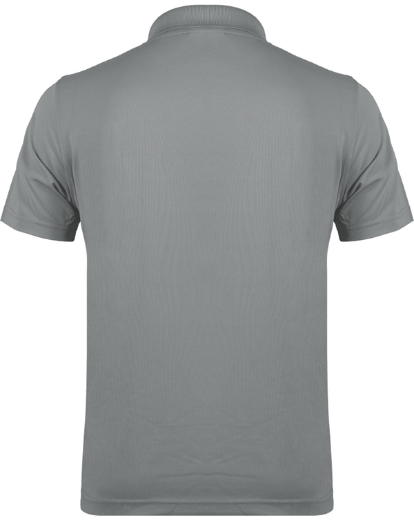 Polo maille piquee sport manches courtes dos Silver / Black