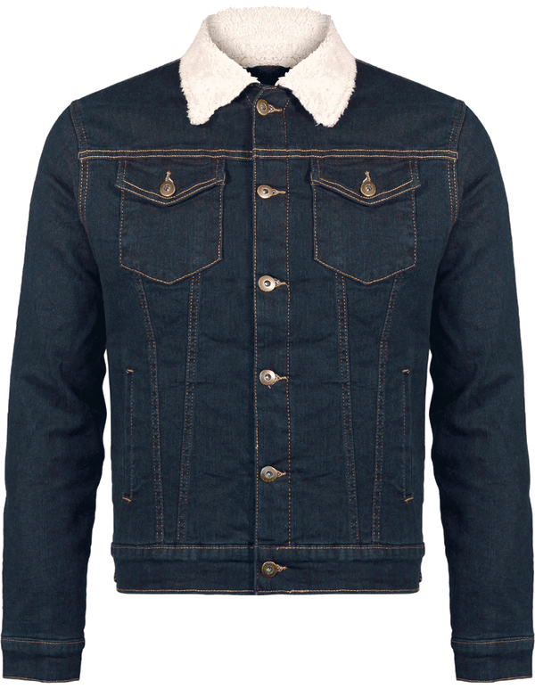 Veste En Jean Doublée | Broderie Sur Le Dos  Blue Rinse