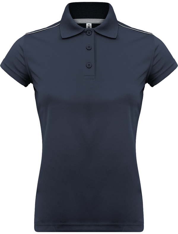 Polo Mujer De Deporte Para Personalizar | Bordado Y Estampado | 100% Poliéster Navy