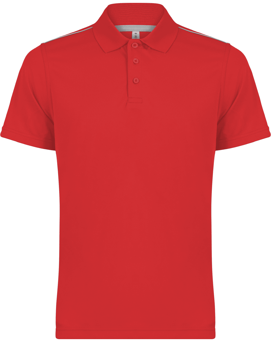 Polo Hombre Deporte Para Personalizar | Bordado Y Flex Sporty Red