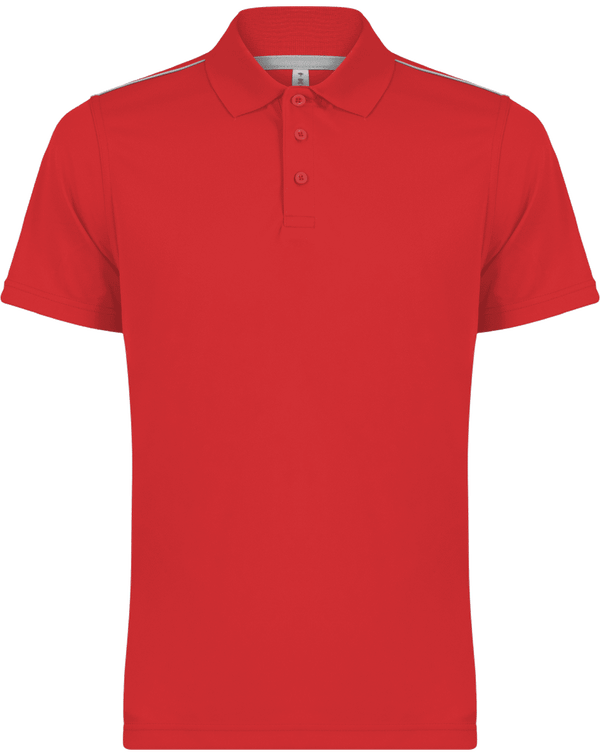 Polo Hombre Deporte Para Personalizar | Bordado Y Flex Sporty Red