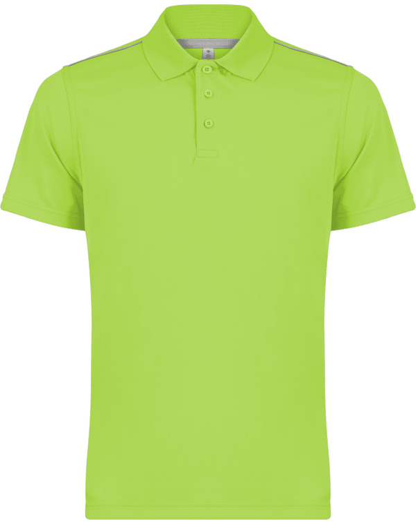 Polo Pour Homme Sport | Broderie Et Flex Lime