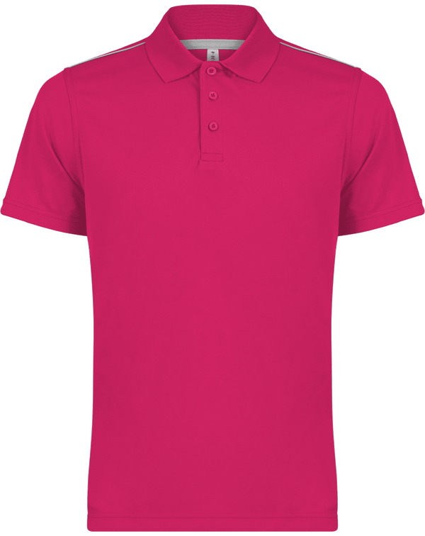 Polo Hombre Deporte Para Personalizar | Bordado Y Flex Fuchsia