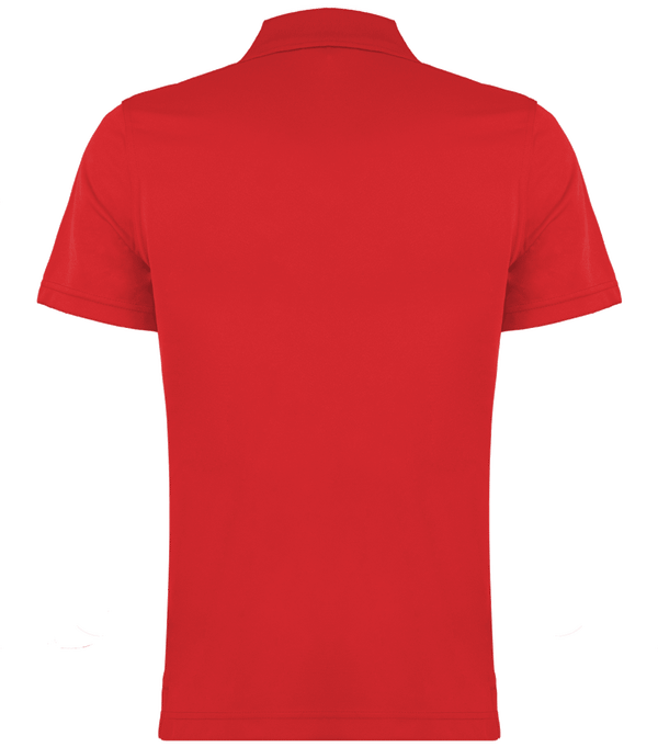 Polo manches courtes avec galons homme dos Sporty Red