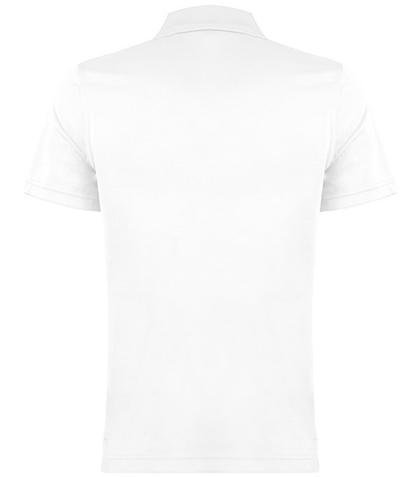 Polo manches courtes avec galons homme dos White