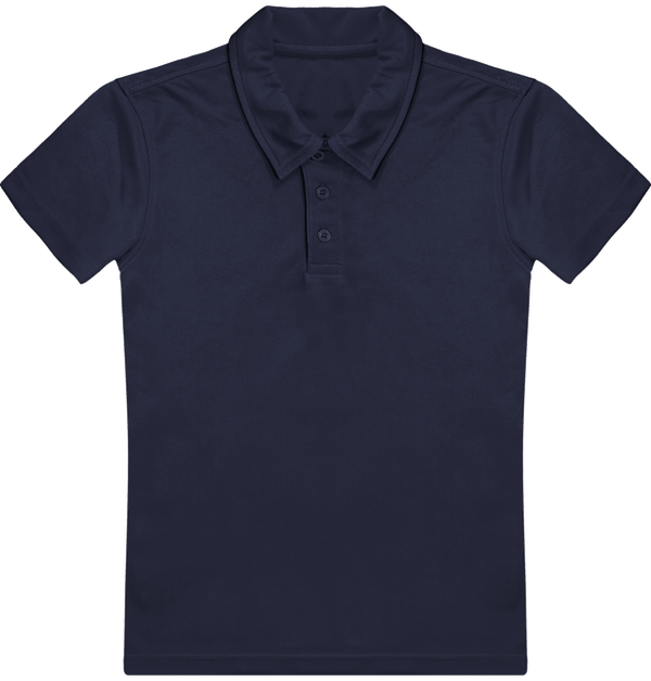 Polo Niño Deporte Para Personalizar | Manga Corta | Transpirable Y Confortable Navy