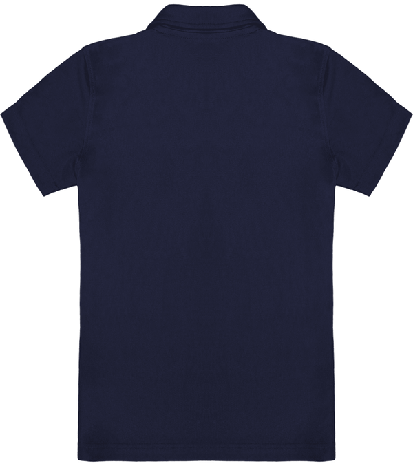 Polo sport manches courtes enfant dos Navy