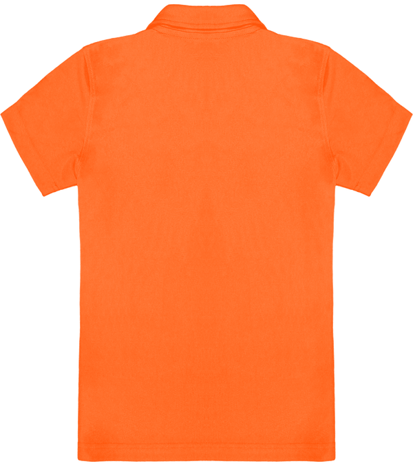 Polo Basique De Sport Enfant | Manches Courtes | Respirant Et Confortable Orange