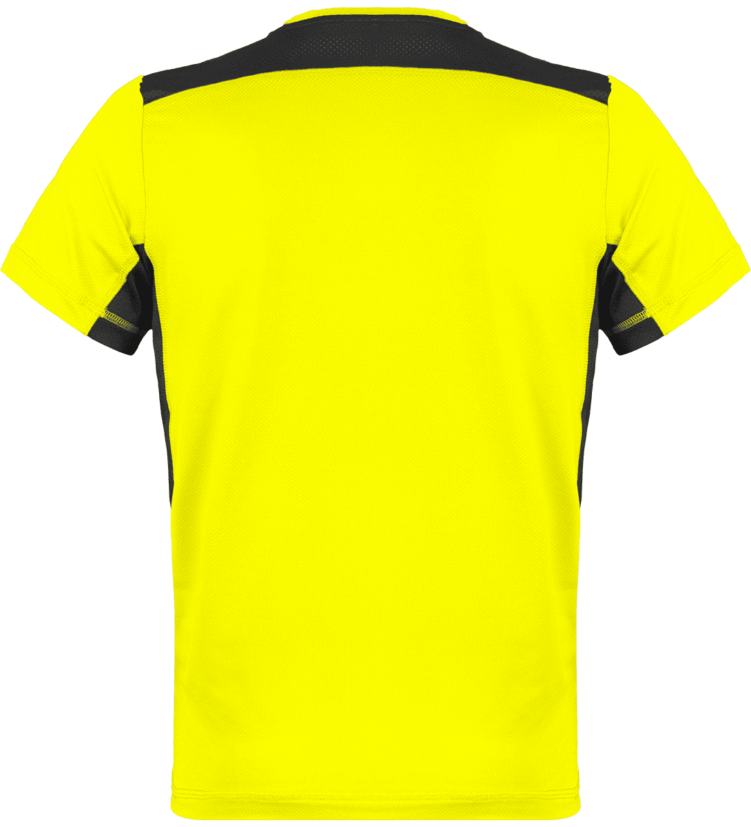 Men's Sports T-Shirt | Logo And Text In Printing And Embroidery Fluorescent Yellow / Black