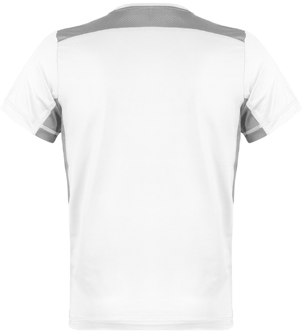 Tee shirt sport homme bicolore dos White / Fine Grey
