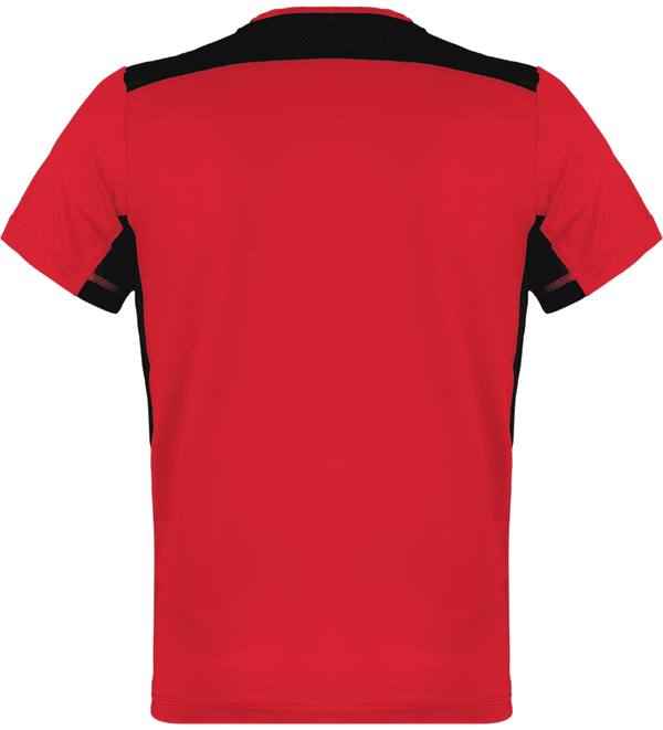 Tee shirt sport homme bicolore dos Red / Black