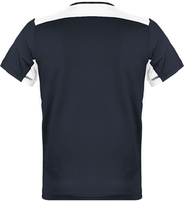 Tee shirt sport homme bicolore dos Navy / White