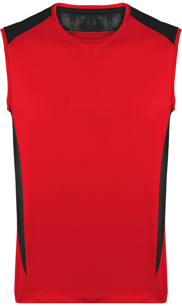 Débardeur Sport Unisexe | Broderie Et Flex  Red / Black