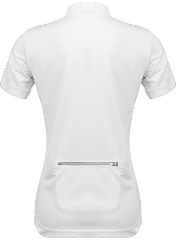 Tee shirt de cyclisme manches courtes femme dos White