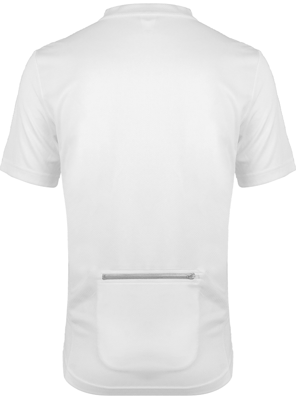 Tee shirt de cyclisme manches courtes homme dos White