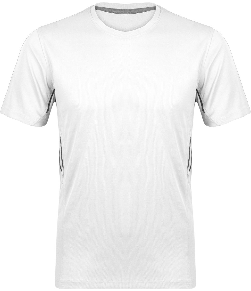 Camiseta Hombre Deporte | Ligera Y Transpirable | Bordado Y Estampado White / Silver