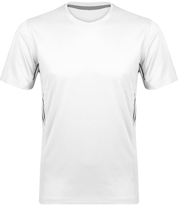Camiseta Hombre Deporte | Ligera Y Transpirable | Bordado Y Estampado White / Silver