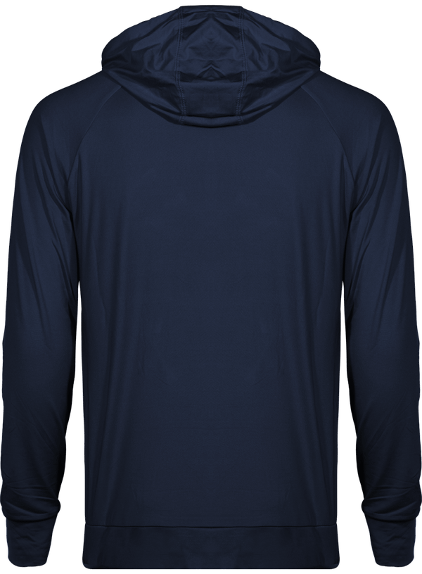 Sweat shirt a capuche zip 1 4 sport dos Navy