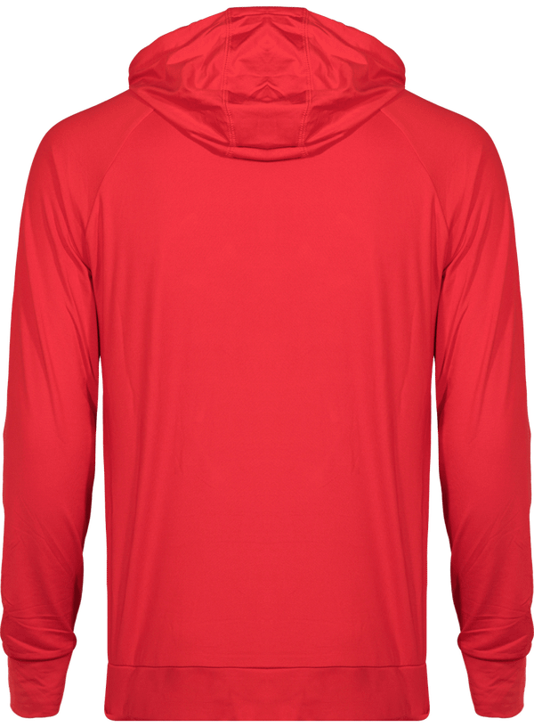 Sweat shirt a capuche zip 1 4 sport dos Red