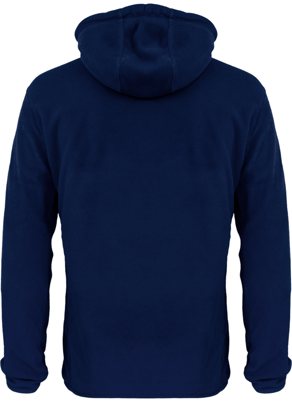 Sweat capuche micropolaire sport dos Navy
