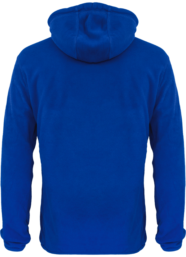Sweat capuche micropolaire sport dos Royal Blue